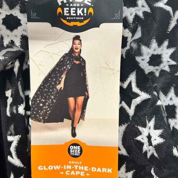 𝅺ADULT Hyde & Eek Glow In The Dark Cape Costume - Picture 1 of 5